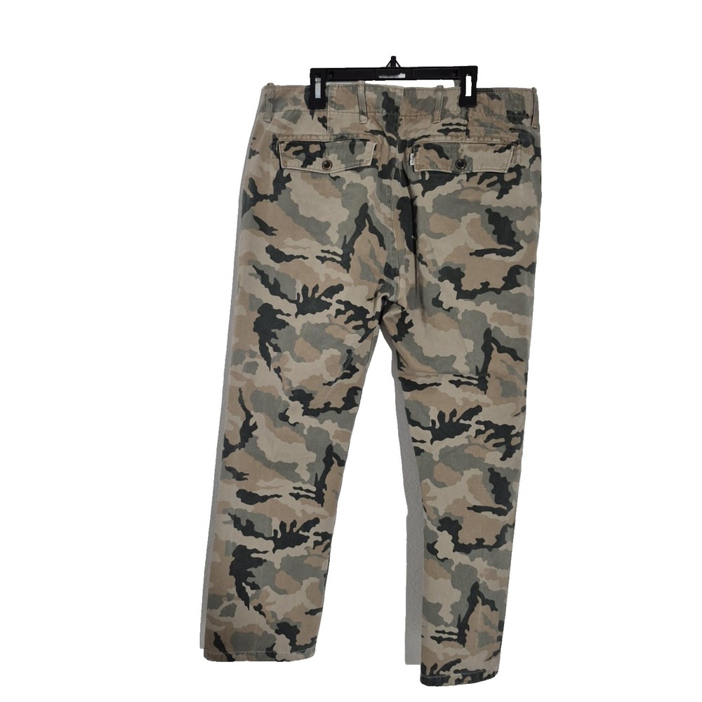 Levis Chino 5 Pocket Army  Pants Mens 34x26 (34x34T) Camo Slim Fit Straight Leg - Picture 2 of 11